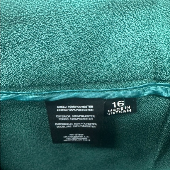 Tahari ASL Cedar Green straight Leg Pants Size 16 New - Picture 7 of 7